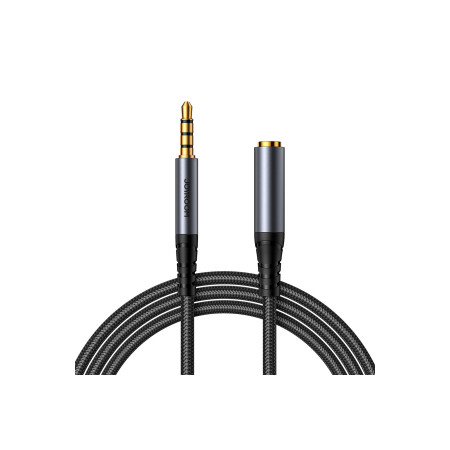 Cablu prelungitor audio stereo AUX cu mini jack de 3,5 mm, 1,2 m, negru