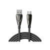 Cablu împletit Pioneer Series USB-A - USB-C 100W, 1,2 m, negru