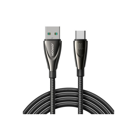 Cablu împletit Pioneer Series USB-A - USB-C 100W, 1,2 m, negru