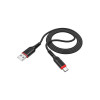 Cablu X59 Victory, USB la USB Tip-C, 1m, 2.4A, Negru