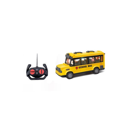 Remote-Controlled School Bus Toy, 22 cm