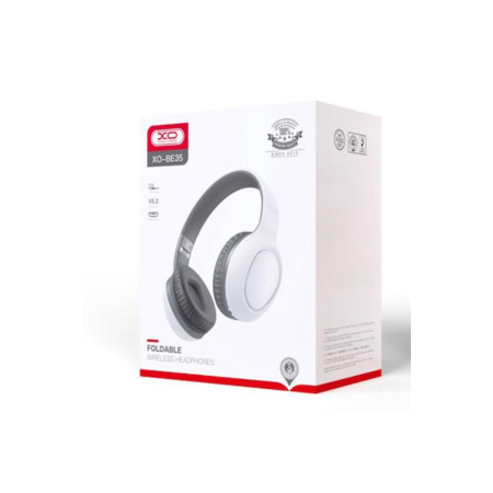 Casti Wireless (BE35), Over Ear, BT 5.2, Standby 100h, Gaming, Elegant, Alb
