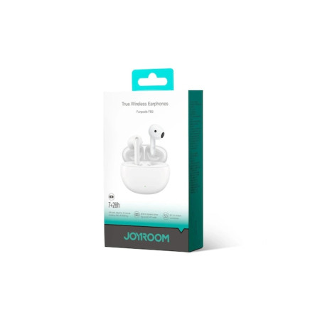 Căști intraauriculare wireless Bluetooth 5.3, semi-intraauriculare, DNS IP54 - (JR-FB2) - Alb