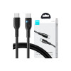 Cablu de date pentru telefon, Joyroom, universal, USB-C, 100W, 1,2 m, negru