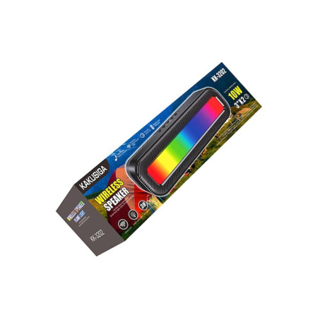 Boxă portabilă (3202), Wireless BT 5.0, iluminare ambientală LED, 10W, 1500mAh, Negru