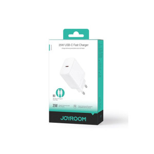 Incarcator Retea (JR-TCF11) + Cablu Lightning, 25W, 1xUSB-C, PD, Alb фото