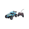 Buggy de curse cu acumulator si telecomanda pe baterii, lungime 23 cm, albastru