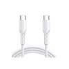 Cablu de date și încărcare Flash SA26-CC3 USB-C la USB-C, 1 m, alb