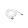 Cablu de transfer de date și încărcare NB47 USB-A - USB-C 2.4A 1m, Alb