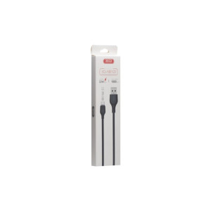 Cablu de date și încărcare (NB103), USB-A la USB-C, 2.1A, 2m, Negru фото
