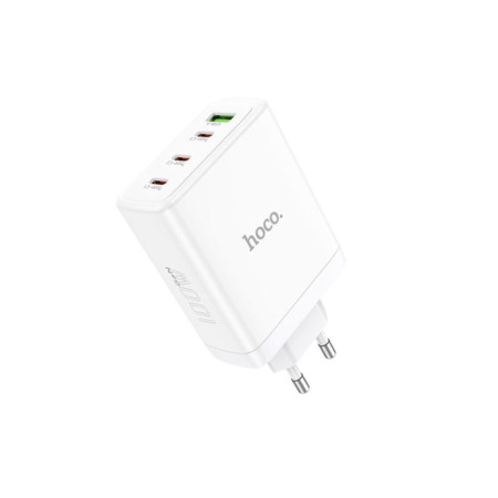Incarcator pentru Priza USB, 3x Type-C, Fast Charging, 100W, Leader (N31), White