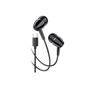 Căști cu fir și microfon Kakusiga KSC-1296, 1m, Tip-C - Negre Căști cu fir și microfon Kakusiga KSC-1296, 1m, Tip-C - Negre фото