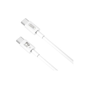 Cablu de încărcare și transfer de date NB-Q190B, 2X USB TYPE-C, 3A, 60W, 2M, ALB фото