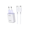 Încărcător rapid Kakusiga PD 25W, de tip C la Lightning, alb