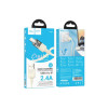 Cablu de date și încărcare (U129), USB-A la Lightning, 18W, 2.4A, Crystal, 1.2m, GOLD