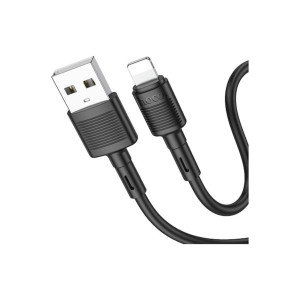 Cablu Date si Incarcare HOCO, X83 Victory, USB la tip Lightning, 1m, 2.4A, Negru фото