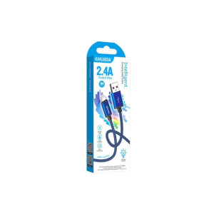 Cablu Date si Incarcare (KSC-967), USB-A la Lightning, 18W, 2.4A, 1m, Blue фото