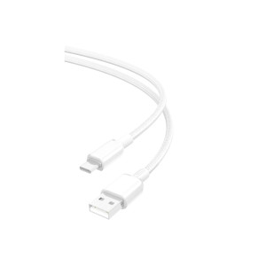 Cablu transfer date si incarcare NB249 USB-A - USB-C 5A Brodat 1m, Alb фото