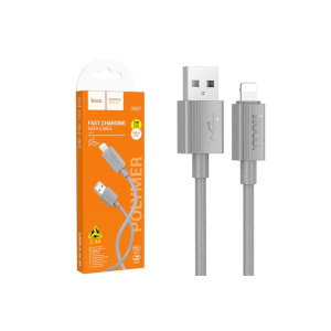 Cablu Date si Incarcare (X107), USB-A la Lightning, 2.4A, 1m, Gri фото