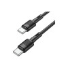 Cablu de date și încărcare X83 Victory, USB Type-C la USB Type-C, 1m, PD60W, 3A, Negru