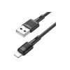 Cablu Date si Incarcare HOCO, X83 Victory, USB la tip Lightning, 1m, 2.4A, Negru
