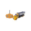 Remote control dump truck, sounds and lights, yellow