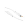 Cablu de date și încărcare USB-C HOCO X93, 60W, 1m, Alb
