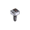Modulator FM, BT (KSC-1062), 45W, 1xUSB-C, 1xUSB-A, PD, QC 3.0, Funcție HandsFree, Argintiu