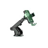 Suport auto pentru telefon KSC-1498 cu blocare mecanică gravitațională și ventuză, verde