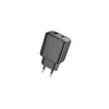 Incarcator Retea (CS23A), PD30W, 5V, 3A, 1xUSB-C, 1xUSB-A, FCP/AFC, negru