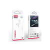 Casti cu fir (EP69), In Ear, 3.5mm, 1.2m, Buton microfon și volum, HiFi, Alb