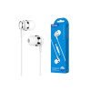 Căști cu fir (KSC-399), intraauriculare, 3,5 mm, 1,2 m, cu microfon și tastă de volum, HiFi, albe