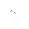 Căști cu fir (KSC-399), intraauriculare, 3,5 mm, 1,2 m, cu microfon și tastă de volum, HiFi, albe
