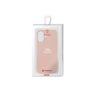 Carcasă pentru iPhone 17, seria Thin, SoftTouch, roz фото