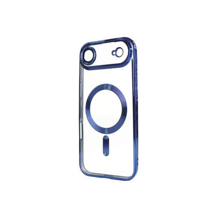 Carcasă pentru iPhone 17 Air, MagCase, TPU transparent cu ramă albastră