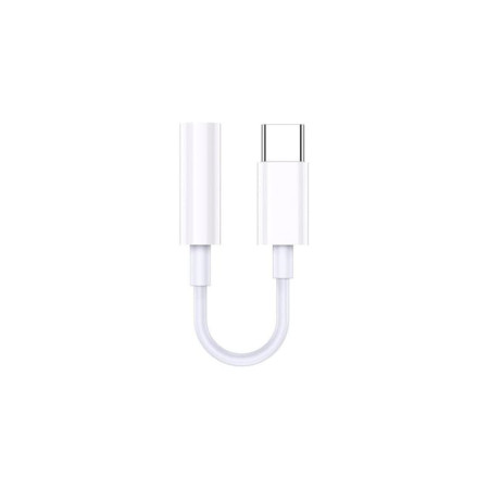 Cablu audio, USB-C la mufă jack 3.5mm KSC-903, alb