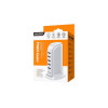 Încărcător, 5 porturi USB, 2.4A, încărcare rapidă, alb