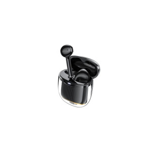 Căști intraauriculare wireless (EW52) BT 5.3, autonomie în standby de 180 ore, 300 mAh, cristal, negru Căști intraauriculare wireless (EW52) BT 5.3, autonomie în standby de 180 ore, 300 mAh, cristal, negru фото