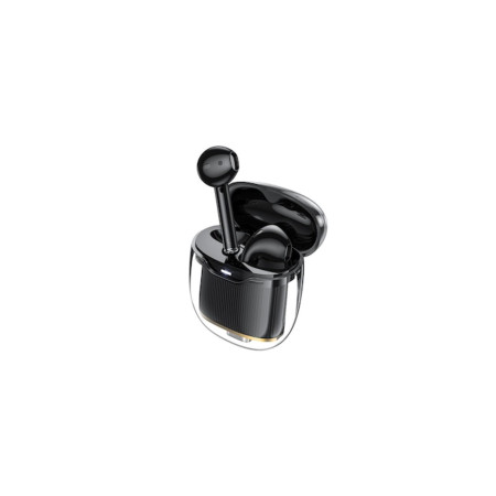 Căști intraauriculare wireless (EW52) BT 5.3, autonomie în standby de 180 ore, 300 mAh, cristal, negru