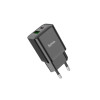 Încărcător rapid Hoco N28 PD20W, 2xUSB, Negru