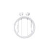 Căști intraauriculare cu fir, Joyroom, mini-mufă, 1,2 m, albe