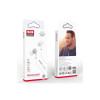 Casti cu fir (EP67), In Ear, 3.5mm, 1.2m, Buton microfon și volum, HiFi, Alb