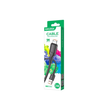 Cablu Date si Incarcare (KSC-805), USB-A la MicroUSB, 18W, 2.4A, 1m, Negru