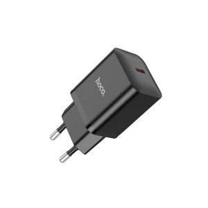 Incarcator Retea N27, Fast Charging PD20W, Tip-C, Negru фото