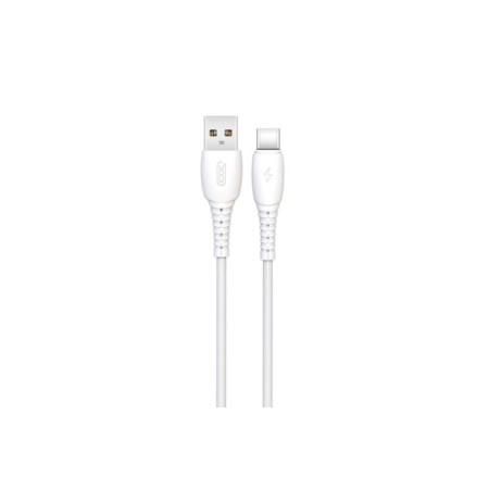 Cablu de date și încărcare NB-P163 USB-A la USB-C 2.4A 1m, alb