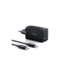Încărcător GaN Ultra TCG01, 2x USB-C, 1x USB, 65W, 5A, cablu USB-C la USB-C 100W 1.2m