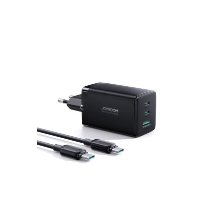 Încărcător GaN Ultra TCG01, 2x USB-C, 1x USB, 65W, 5A, cablu USB-C la USB-C 100W 1.2m