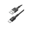 Cablu de date și încărcare USB la USB Tip-C HOCO X83, 1m Negru