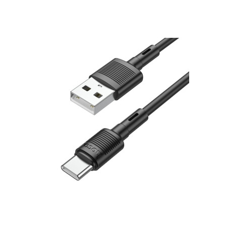 Cablu de date și încărcare USB la USB Tip-C HOCO X83, 1m Negru