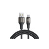 Cablu de date și încărcare (S-A25), USB-A la USB-C, 3A, 2m, Negru